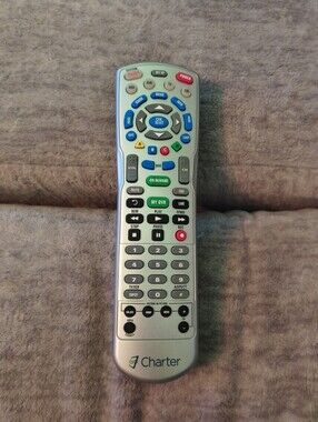 Charter Club Silver TV/DVR Remote with Multicolor Buttons